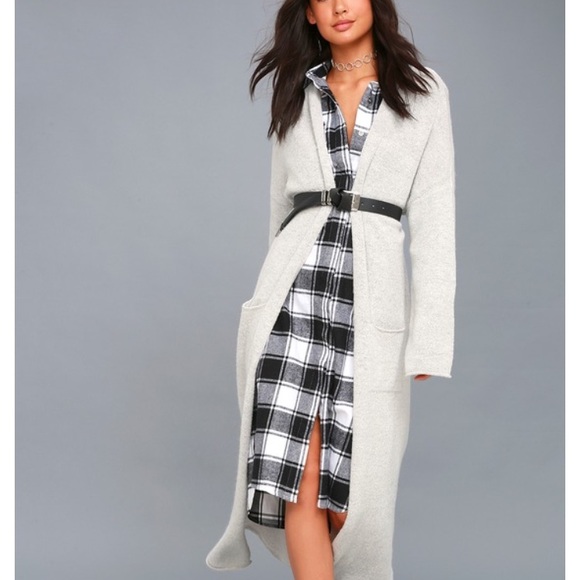 Sequoia Park B/W plaid flannel shirt dress - Picture 3 of 8